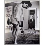 Sean Connery & Eunice Gayson (Dr. No James Bond) signed 10 x 8 inch photograph