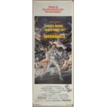 James Bond Moonraker (1979) US Insert film poster signed on the front by Richard Kiel (Jaws),