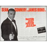 James Bond Never Say Never Again (1983) Advance London West End British Quad film poster, starring