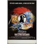 James Bond The Living Daylights (1987) Double Crown film poster, starring Timothy Dalton, United