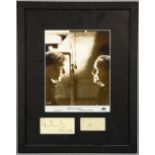 The Italian Job (1969) Signed display of Michael Caine & Noel Coward with a photographic still,