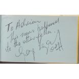 Autograph Album - 80+ signatures mainly James Bond related including Roger Moore, Timothy Dalton,
