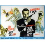 James Bond From Russia With Love (1963) British Quad film poster, Art by Renato Fratini, starring