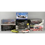 Die Cast model Cars - 12 boxed including; Franklin Mint Shelby Cobra 427 S/C 1:24, Autoart Steve