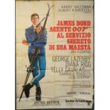 James Bond On Her Majesty's Secret Service (1969) Italian 4 Folio film poster, starring George