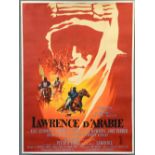 Lawrence of Arabia (1962) French Grande film poster, Style A, artwork by Georges Kerfyser, linen