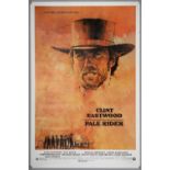 Pale Rider (1985) US One Sheet film poster, Western starring Clint Eastwood, Warner Bros, rolled, 27