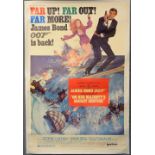 James Bond On Her Majesty's Secret Service (1969) US 40 x 60 film poster, starring George Lazenby,