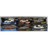 Autoart Presents James Bond The Collection 007 - Six die cast models including Aston Martin DB5 x