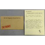 James Bond - On Her Majesty's Secret Service - United Artists Letter from 'M' cinema tie-in, in