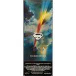 Superman (1978) US Insert film poster, full bleed style, rolled, 14 x 36 inches