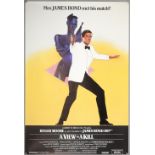 James Bond A View To A Kill (1985) Withdrawn UK One Sheet film poster, featuring the White Tux Image