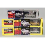 Corgi Toys - Two 50th Anniversary James Bond Goldfinger Aston Martin D.B.5 die-cast models, numbered