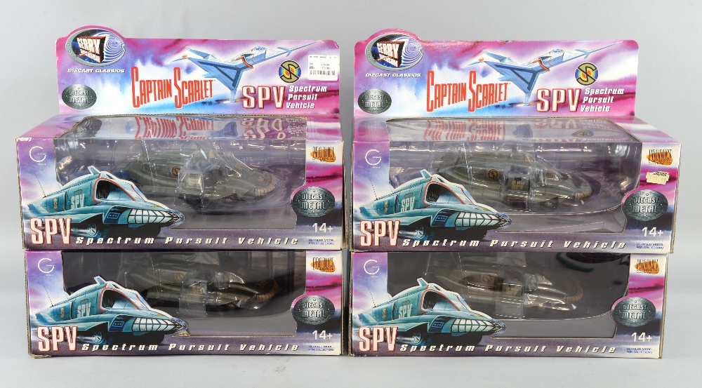 Gerry Anderson Captain Scarlet - Four diecast SPV Spectrum Pursuit Vehicles by Product Enterprise - Image 2 of 2