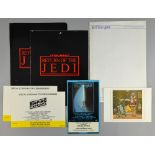 Star Wars - Lucasfilm Holidays card 1979, two crew member invites for a special screening of The