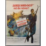 James Bond On Her Majesty's Secret Service (1969) French Grande film poster, starring George