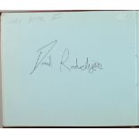 Autograph album - 50 signatures including Daniel Radcliffe (Harry Potter), John Mills, Barry Sheene,