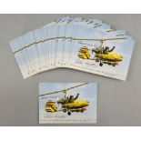 James Bond - 25 signed postcards of 'Little Nellie' by Ken Wallis (British Aviator, Inventor &