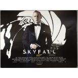 James Bond Skyfall (2012) British Quad film poster, teaser & main, starring Daniel Craig, United