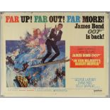 James Bond On Her Majesty's Secret Service (1969) US Half sheet film poster, starring George