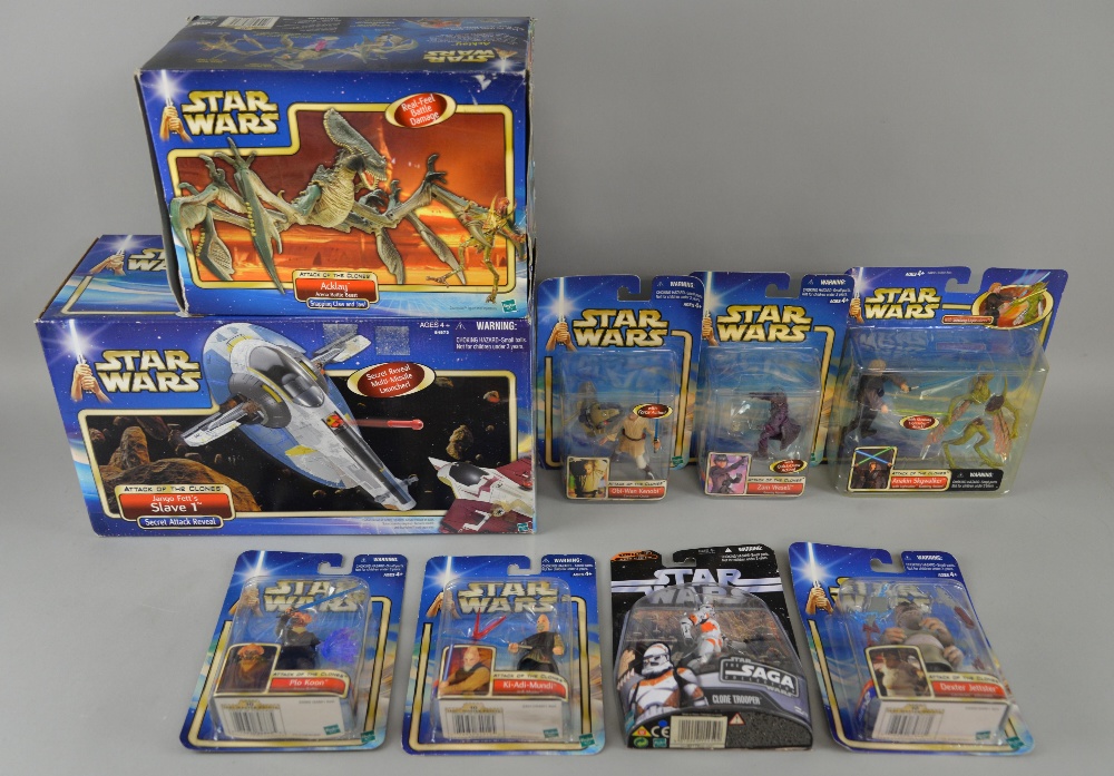 Star Wars - 40+ boxed figures, Hasbro including Saga Legends, The Saga Collection, Kenner, Revenge