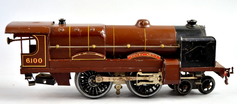 Hornby 0 gauge Royal Scot 6100 Locomotive in burgundy