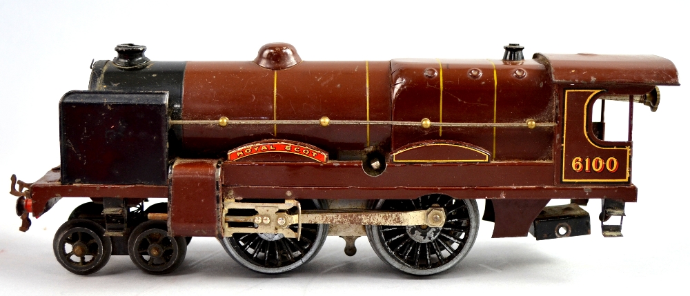 Hornby 0 gauge Royal Scot 6100 Locomotive in burgundy - Image 2 of 2