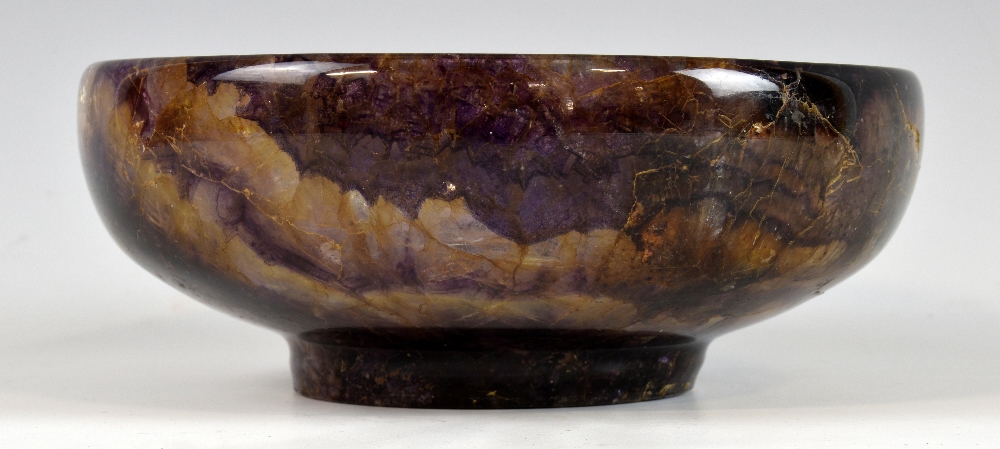 Late 19th / early 20th century Bluejohn turned bowl. 14.5 cm - Image 6 of 11