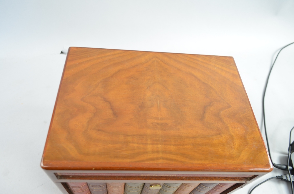 20th century mahogany humidor, playing card box and pair of silver sugar tongs, - Image 2 of 11