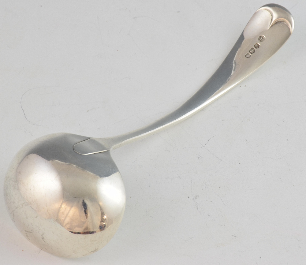 Modern silver sauce ladle, by Francis Howard Ltd., Sheffield, 1965, 2.5oz, 77g, - Image 2 of 2