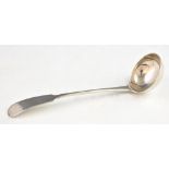 George III Scottish silver fiddle pattern toddy ladle, by William Constable, Edinburgh, 1816, 0.8oz,