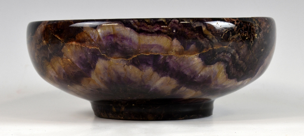 Late 19th / early 20th century Bluejohn turned bowl. 14.5 cm - Image 4 of 11