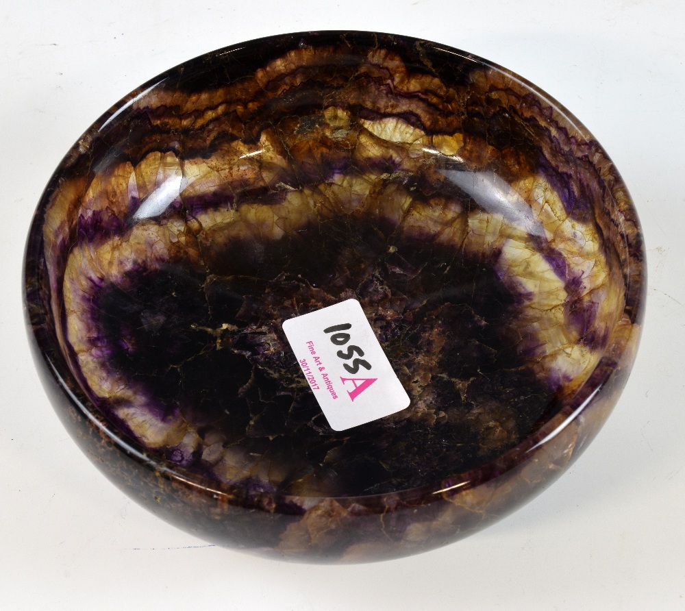 Late 19th / early 20th century Bluejohn turned bowl. 14.5 cm - Image 2 of 11
