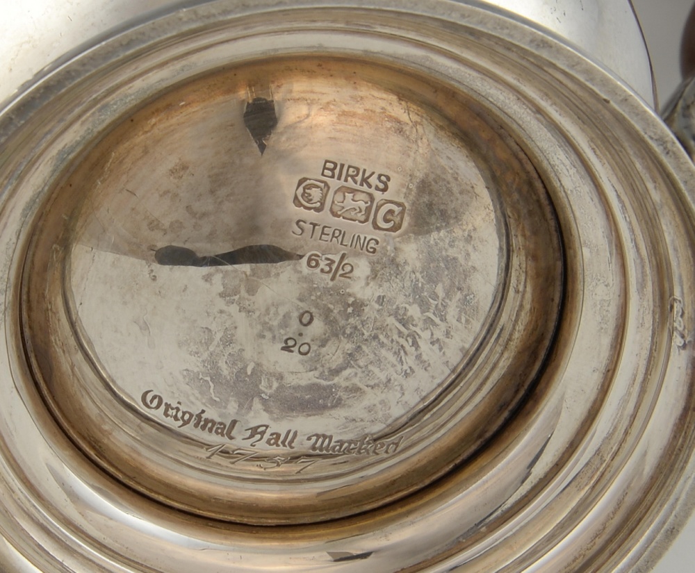 American Sterling silver three piece coffee service, comprising coffee pot, cream jug and sugar bowl - Image 2 of 2