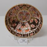 FIRST QUALITY ROYAL CROWN DERBY IMARI FRUIT BOWL WITH YEAR CYPHER FOR 1914, PAINTED NO.