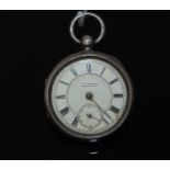 THE ARUNDEL ENGLISH LEVER OPEN FACED LARGE POCKET WATCH BY J. G.