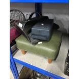 3 ITEMS - STOOL DUST PAN & TAPES