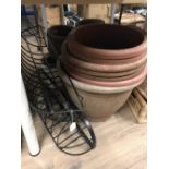 2 WALL PLANT HOLDERS & POTS