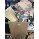 1 BOX OF LAMP SHADES