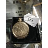 WALTHAM ROUND GOLD POCKET WATCH