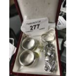 1 BOX OF 3 SILVER ITEMS