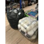 2 BAGS OF WOOL