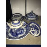 WILLOW PATTERN BLUE / WHITE (19)