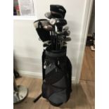 BAG AND GOLF CLUBS