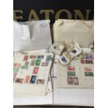 1 BAG STAMP ALBUM & OTHER ITEMS