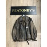 GENTS TANNED LEATHER JACKET (SIZE XL)