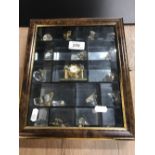 SMALL DISPLAY CABINET & CONTENTS