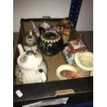 1 BOX OF MIXED TEAPOTS