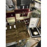 QTY OF JEWELLERY ( 3 BOXES & WRAP )