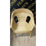 4 BASKET CHAIRS ( WITH DAMAGE )